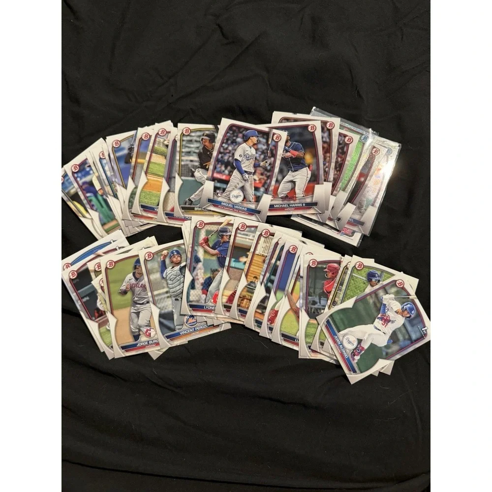 2021 / 2023 Topps MLB‎ baseball cards, series one numbered bp, lot of 50